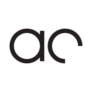 ac ilk harf vektör logosu