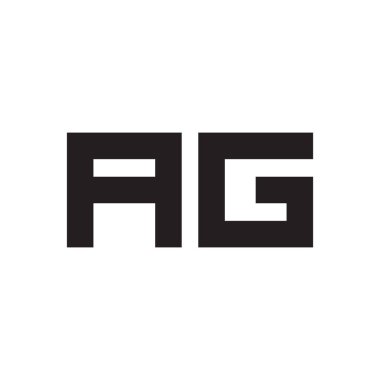 ag ilk harf vektör logosu
