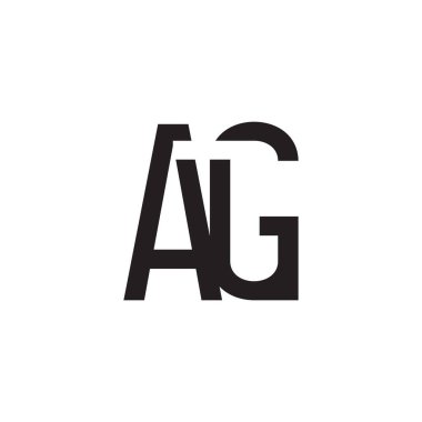 ag ilk harf vektör logosu