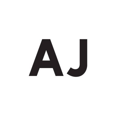 aj ilk harf vektör logosu