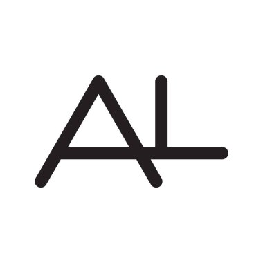 al ilk harf vektör logosu