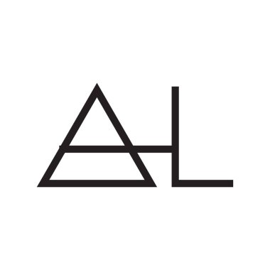 al ilk harf vektör logosu