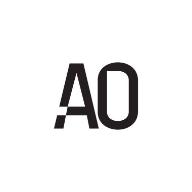 ao ilk harf vektör logosu