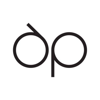 ap ilk harf vektör logosu