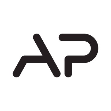 ap ilk harf vektör logosu