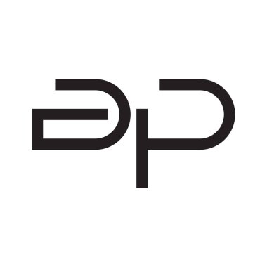 ap ilk harf vektör logosu