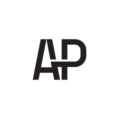 ap ilk harf vektör logosu