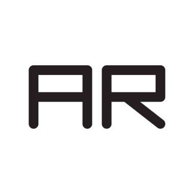 ar ilk harf vektör logosu