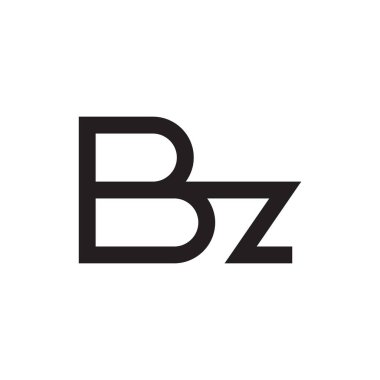 bz ilk harf vektör logosu