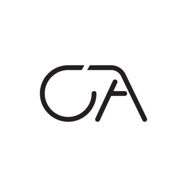 ca ilk harf vektör logosu