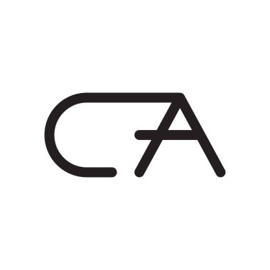 ca ilk harf vektör logosu