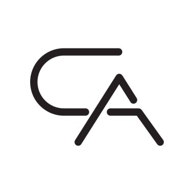 ca ilk harf vektör logosu