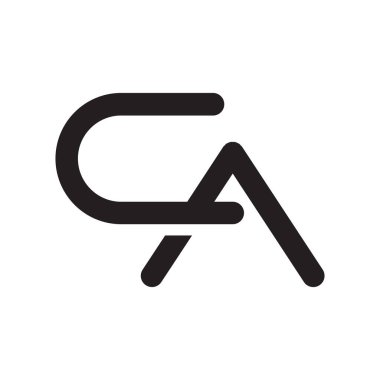 ca ilk harf vektör logosu