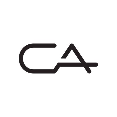 ca ilk harf vektör logosu