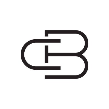 cb ilk harf vektör logosu