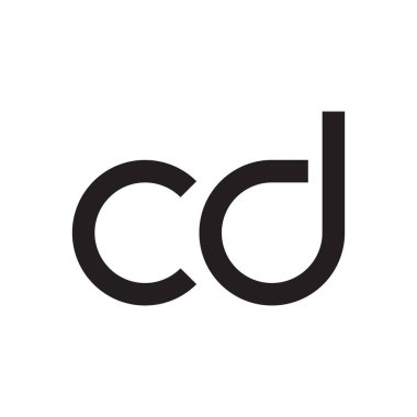 cd ilk harf vektör logosu