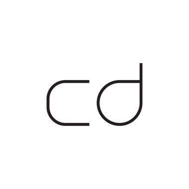 cd ilk harf vektör logosu