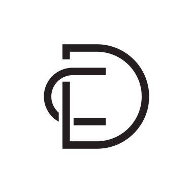 cd ilk harf vektör logosu