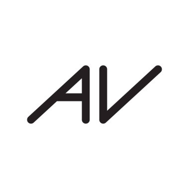 av ilk harf vektör logosu