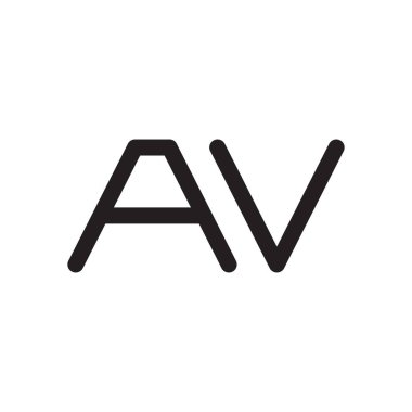 av ilk harf vektör logosu