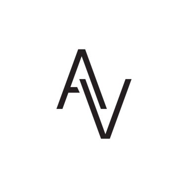 av ilk harf vektör logosu