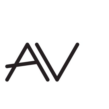 av ilk harf vektör logosu