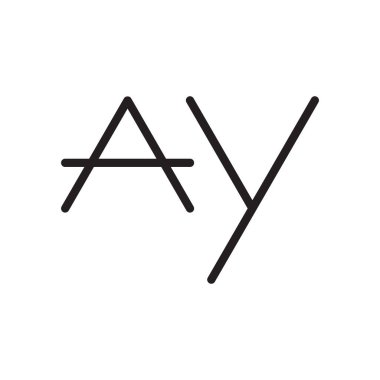 ilk harf vektör logosu