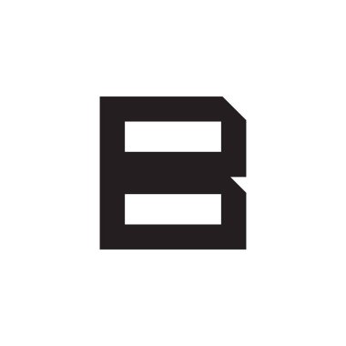 b ilk harf vektör logosu