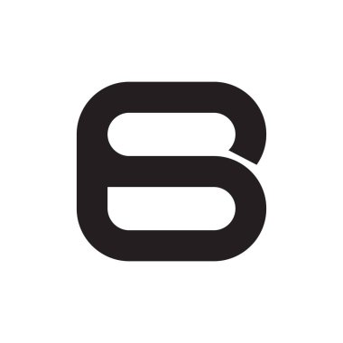 b ilk harf vektör logosu