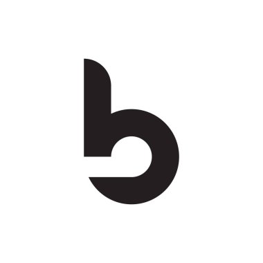 b ilk harf vektör logosu
