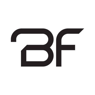 bf ilk harf vektör logosu