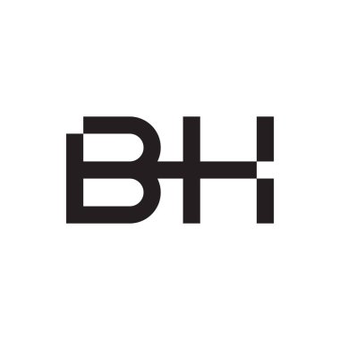 bh ilk harf vektör logosu