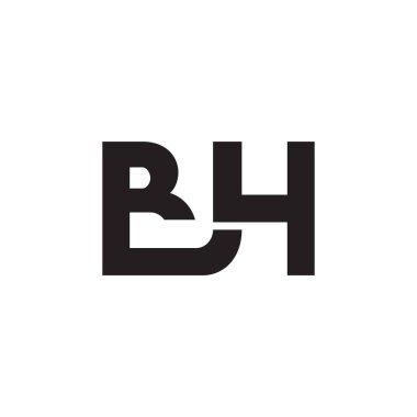 bh ilk harf vektör logosu