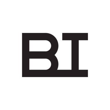 bi ilk harf vektör logosu