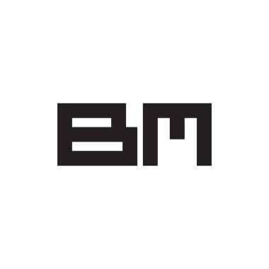 bm ilk harf vektör logosu
