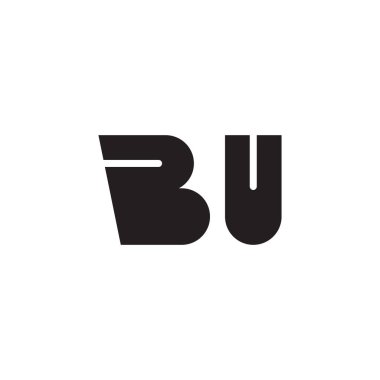 bu ilk harf vektör logosu