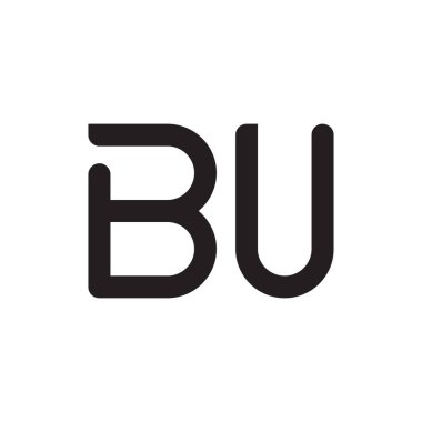 bu ilk harf vektör logosu