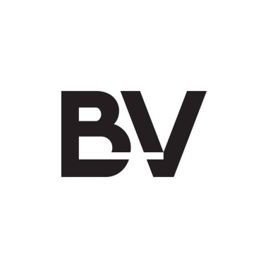 bv ilk harf vektör logosu