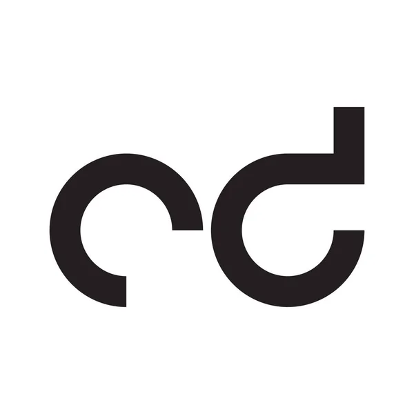 Cd初始字母向量标志 — 图库矢量图片