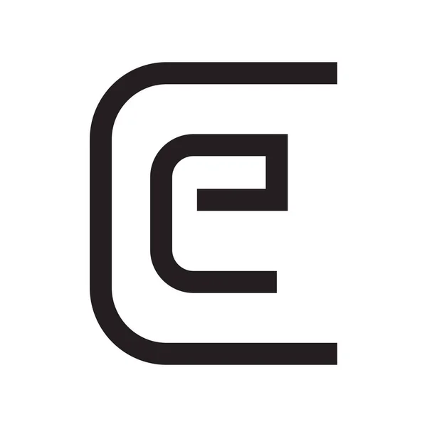 Başlangıç Harfi Vektör Logosu — Stok Vektör