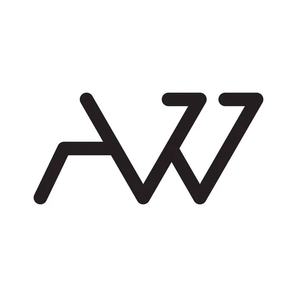 Pierwsze Logo Wektora Litery — Wektor stockowy