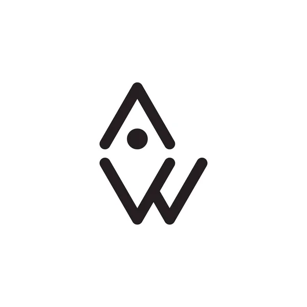 Pierwsze Logo Wektora Litery — Wektor stockowy