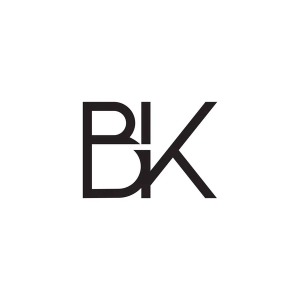 Bk頭文字のベクターロゴ — ストックベクタ
