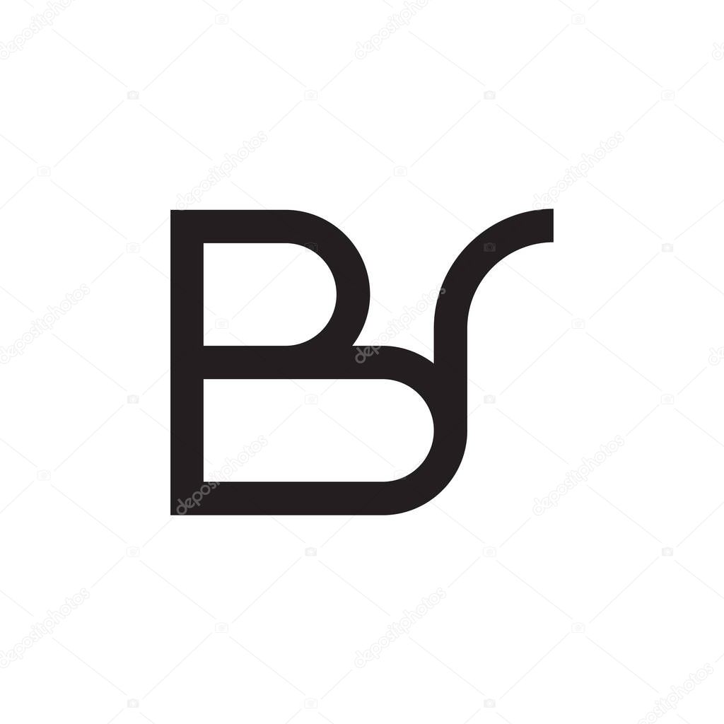 br initial letter vector logo