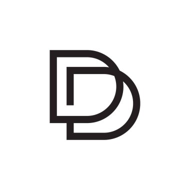d ilk harf vektör logosu