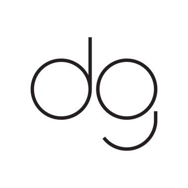 dg ilk harf vektör logosu