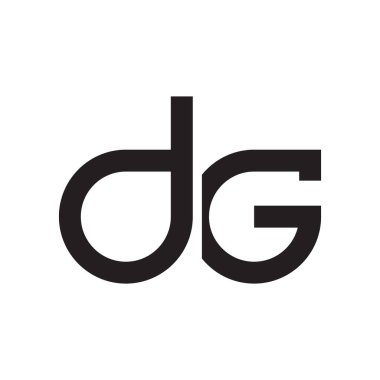 dg ilk harf vektör logosu