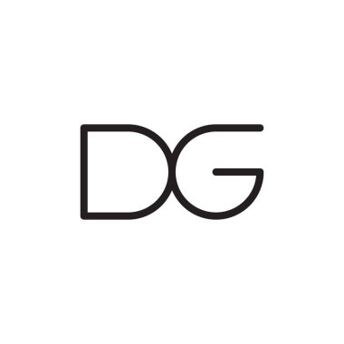 dg ilk harf vektör logosu