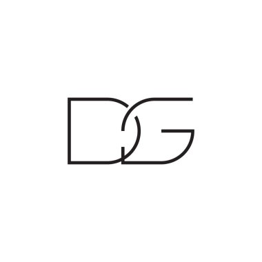 dg ilk harf vektör logosu