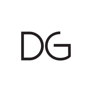 dg ilk harf vektör logosu